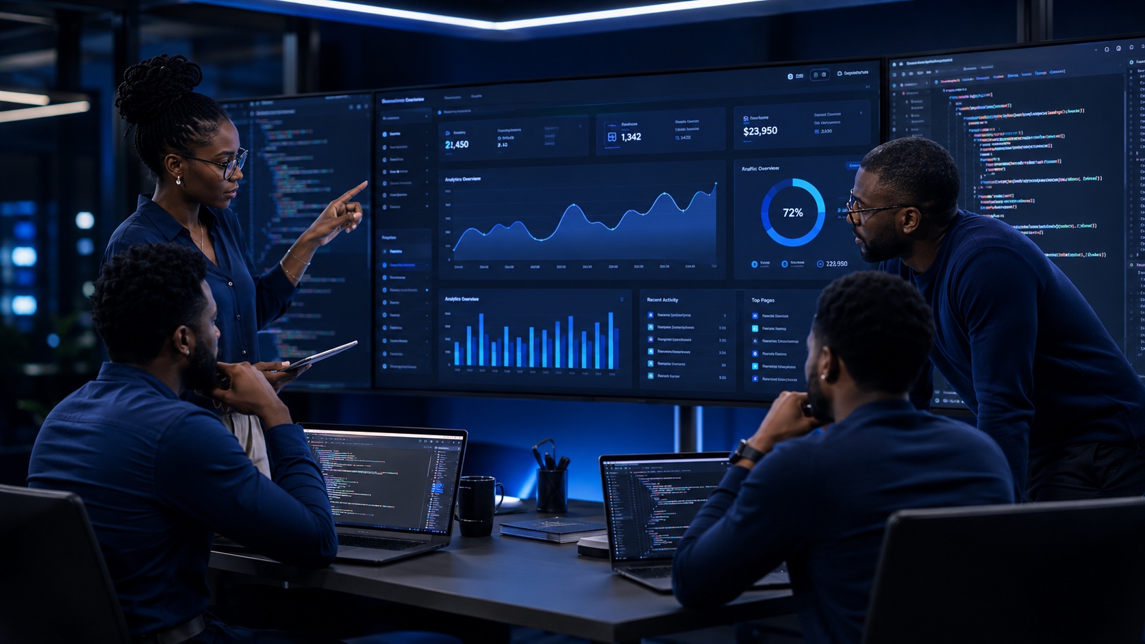 Custom business dashboard designed by ASCONWEB